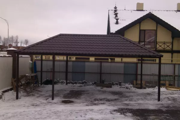 Вальмовые навесы с установкой в Высоцке