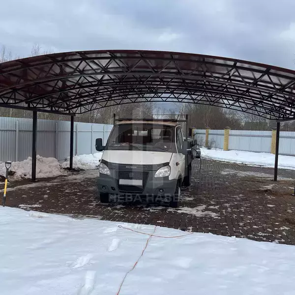 Навес арочный для нескольких автомобилей